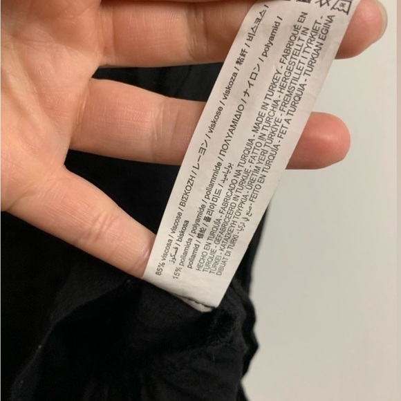 Zara boheme Black longsleeve dress size xsmall - Picture 6 of 8